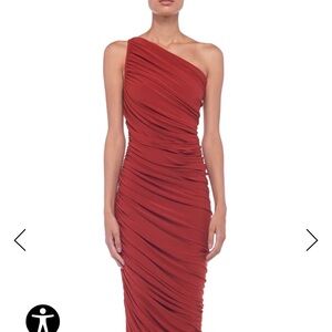 Norma Kamali Diana Gown. Cinnamon. Size XS/34. New with tags.